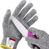 NoCry Kids Cutting Gloves, XS (8-12 Years) - 100% Food Grade Kids Fishing Gloves with Level 5 Protection - Ideal as Wood Carving Gloves or Whittli...