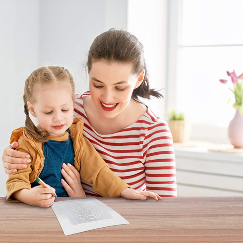 STARspun Art Stencils for Painting - 30 Piece Mandala Stencil Set 4x4" in Size - Great as Wall Stencil, Tile Stencil, Floor Stencil, Stencils for ...