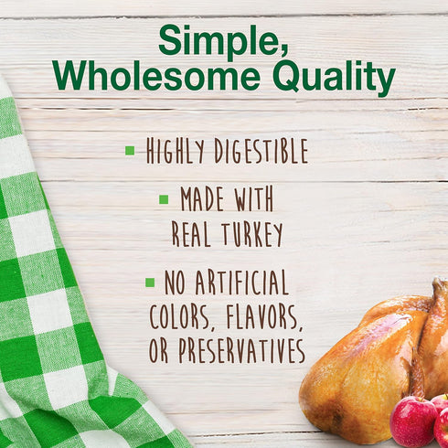 Nylabone Healthy Edibles Natural Dog Chews Long Lasting Chew Treats for Dogs, Turkey & Apple Flavor, X-Small/Petite (12 Count)...