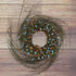 CVHOMEDECO. Primitives Rustic Pip Berries and Twig with Rusty Barn Stars Wreath, 10-Inch, Country Mix...