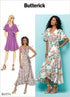 Butterick Patterns Misses' Wrap Dress, E5 (14-16-18-20-22)...