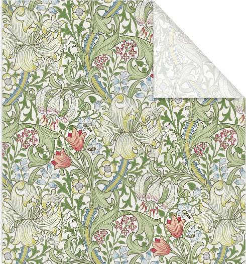 JarThenaAMCS 6 Sheet Vintage Floral Wrapping Paper -Not Roll- Green Flower Gift Wrap Paper Folded Flat DIY Art Craft Paper for Birthday Baby Showe...