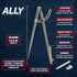 ALLY Tools 12 Inch Precision Locking Wing Divider/Woodworking Compass with Pencil Holder INCLUDES Two Pencils and Pencil Sharpener Ideal for Drawi...