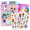 LOL Dolls Temporary Tattoos Party Pack - Over 40 L.O.L. Tattoos with 50 Shimmer Tattoos and LOL Coloring Book Bundle (LOL Party Supplies)...