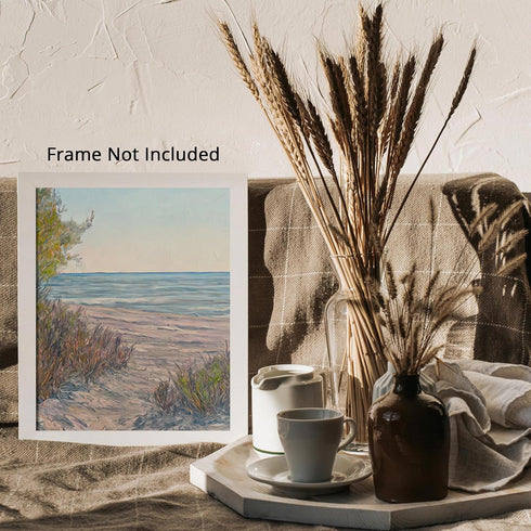 Posterizer 1 pcs-coastal landscape in classic oil painting style 4-Collectibles & Fine Art-Landscape & Nature Art-Gift for Men Women Teens- unfram...