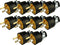 Black Duck Brand Male Extension Cord Replacement Electrical Plugs End (10 Male Electrical Plugs End)...