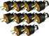 Black Duck Brand Male Extension Cord Replacement Electrical Plugs End (10 Male Electrical Plugs End)...