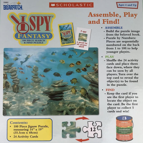 Briarpatch, I Spy Fantasy 100 Piece Search and Find Jigsaw Puzzle, Based on The I Spy books, for Ages 5+...