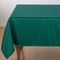 SARO LIFESTYLE 6081.G70S Scintillio Collection Checkered Polyester Holiday Tablecloth, 70", Green...