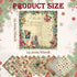 Christmas Pattern Scrapbook Paper, 6 Inch Card Production Supplies, 24 Sheets Single Sided Acid-Free Cardstock Greeting Card, Handmade Gift Journa...
