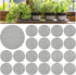 Grandisk 100 PCS Flower Pot Hole Mesh Pad 4 Inch Round Drainage Hole Screens Garden Plant Bonsai Pot Bottom Grid Mat Plastic Mesh Screen Breathabl...