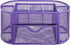 MyGift Metal Wire Mesh Desktop Supplies Organizer Caddy with 8 Compartments and Storage Drawer for Home Office School Dorm (Purple)...