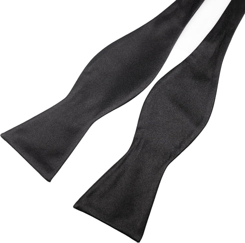 Original Mens Bowtie Self Bow Tie & Pocket Square Set...