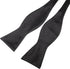 Original Mens Bowtie Self Bow Tie & Pocket Square Set...