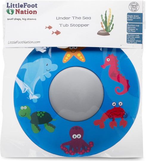 Fun Heavy Duty Bathtub Stopper for Kids, Secure Drain Cover for Bath Tubs, Sinks, and Laundries, 100% BPA Free Silicone...