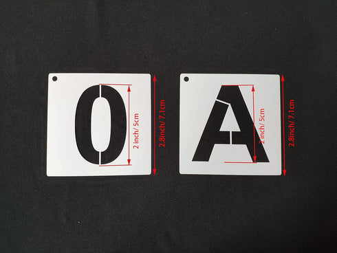 2 Inch Letter Stencils, Stencil Letters, Alphabet Stencils, Reusable Letter Stencils, Alphabet Art Craft Stencils, Letter Stencils and Numbers, Re...