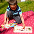 TOWO Wooden Bear Family Dress up Puzzle Box - Sorting and Matching Jigsaw Puzzle - Wooden Sorting Toys for 3 year old - Wooden Puzzles for 3 years...