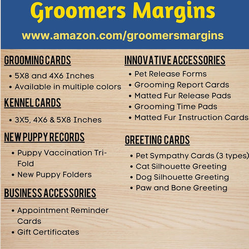 Grooming Time Pad (100 Sheets, 5.5" X 8.5") Describes why a dog groom takes 3 to 4 hours or more...