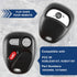 KeylessOption Key Fob Replacement for 1998 1999 2000 2001 2002 2003 2004 Cadillac Escalade Chevrolet Chevy Silverado Suburban Tahoe GMC Yukon Sier...