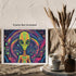 Posterizer 1 pcs- psychedelic funky hippie colorful sci fi alien 1-Abstract & Modern Art-Fantasy & Fiction Art- Living Room Bedroom Decor- unframe...