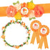Little Cutie Citrus Maternity Sash Mom to Be & Daddy to Be Corsage Orange Clementine Flower Crown Pregnancy Sash Decoration Autumn Baby Shower Kit...