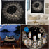Indian Consigners Altar Cloth Sun Moon Star Witchcraft Alter Tarot Spread Top Cloth Wiccan Square Spiritual 24 by 24 Sacred (Golden Sun Moon Star)...