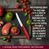 Victorinox Swiss Made Stainless Steel Kitchen Knife Set (2 Pcs) Straight Edge 8 cm and Wavy Edge 11cm Knives, Red, Kitchen Tools and Items | CB.6....