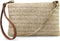 Straw Zipper Small Cross body bag Wristlet Clutch Womens Purse...