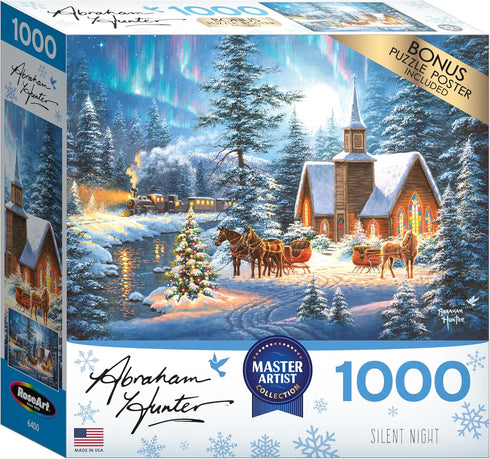 RoseArt - Abraham Hunter - Silent Night - 1000 Piece Jigsaw Puzzle for Adults...