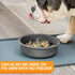The Niner Slow Feed Bowl - Raised Peaks Slow Down Pets Eating - Fits Elevated Feeders Including Neater Feeder Large Sizes - Gentle on Teeth and Gu...