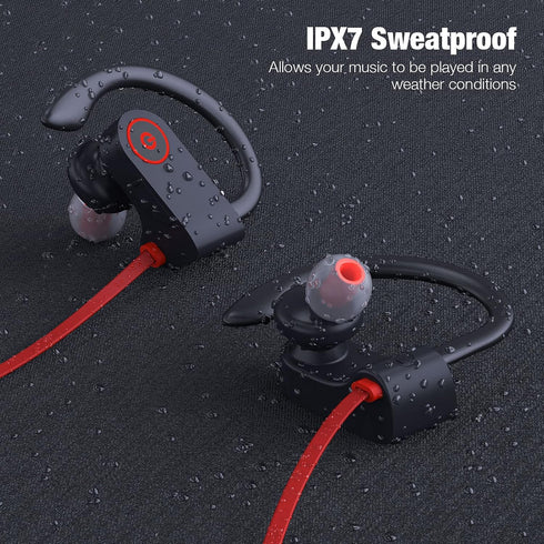 Boean Bluetooth Headphones Wireless Earbuds Bluetooth 5.3 Running Headphones IPX7 Waterproof Earphones with 16 Hrs Playtime Stereo Sound Isolation...