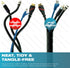 Mediabridge™ EZ Cable Bundler (6 Feet) - 1" Width - Flexible & Expandable Cable Management Sleeve (Part# CM1-25-06B)...