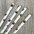 Dog Theme Paw Print Paper Drinking Straws - Black White - 7.75 inches - 50 Pack - Outside The Box Papers Brand...