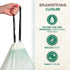 KC’s Compostable Tall Kitchen Trash Bags 13 Gallon, 25 Bags | Easy-Tie Drawstring Closure, 3X Extra Durable & Plant-Based Compostable Garbage Bags...
