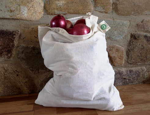 Reusable Bulk Bin Bags for Bulk Foods - Reusable Cloth Kitchen Bags for Dry Goods - 100% Organic Cotton Muslin Sacks for Produce, Home Storage and...