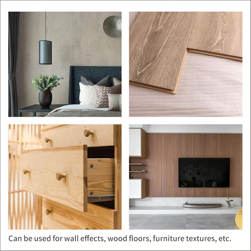 Wood Graining Painting Tool, Rubber Empaistic Wood Grain Tool Household Wall Art Paint 3"/6"(MS3)...