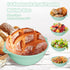 Bread Proofing Basket, 9in Silicone Sourdough Baking Bowl with liner Thick Foldable Reusable Handmade Bread Making Supplies for bakers (Light Gree...