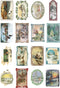 Decoupage Paper Pack (10sheets A4 / 8"x12") Christmas Winter Landscapes FLONZ Vintage Ephemera...