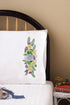Tobin Stamped Pillowcases, Floral Fantasy, 20" x 30" Embroidery Kit, Floral...