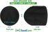 Two Large Black Heavy Duty Marine Wakeboard Tower Pod Speaker Covers for Large Round Boat Speakers - Cover Dimensions: Height 14" x Width 14" x De...