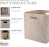 Parker Baby Felt Foldable Storage Cube Bin - 11 Inch Nursery Cubby Storage Bin Cubes for Cube Organizer, Closet Organizers and Storage Toy Bin, Ro...
