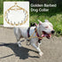 Dog Pinch Collar Stainless Steel,Gold Prong Dog Training Collar,No Pull Martingale Collar Stainless Steel Metal Chain Collar,Adjustable Size Colla...