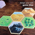 Apostrophe Games Hexagon Board Game Tiles – 20Pcs Large Game Board Pieces Blank Game Board Chits, Same Size as Settlers of Catan – Create Your Own...