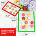 HOTPOP | Reusable Macaron Cookie Sheet, Non Stick Baking Mats, 0.75mm (2 Half Sheets , 2 Quarter Sheets), Set of 4...