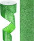 MEEDEE Lime Green Ribbon Green Glitter Ribbon 2.5 Inch Lime Green Wired Ribbon by 25 Yards Lime Green Christmas Ribbon Lime Green Ribbon for Chris...