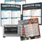Toaster Oven Cheat Sheet Cooking Times Chart Magnet Accessories, Baking & Grilling Cookbooks, Food Temperature Guide Compatible with Breville, Cui...