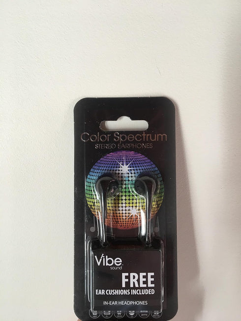 Color Spectrum stereo earphones in-ear headphones with free ear cushions included...