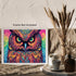 Posterizer 1 pcs- psychedelic funky hippie colorful owl print 2-Abstract & Modern Art-Fantasy & Fiction Art- Living Room Bedroom Decor- unframed w...