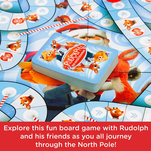 AQUARIUS Rudolph The Red-Nosed Reindeer Board Game - Fun Family Christmas Gift for Kids & Adults - Officially Licensed Rudolph Merchandise & Colle...