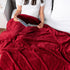 PAVILIA Soft Fleece Burgundy Dark Red Throw Blanket for Couch, Lightweight Plush Warm Blankets for Bed, Fuzzy Cozy Flannel Blanket Throw for Sofa,...